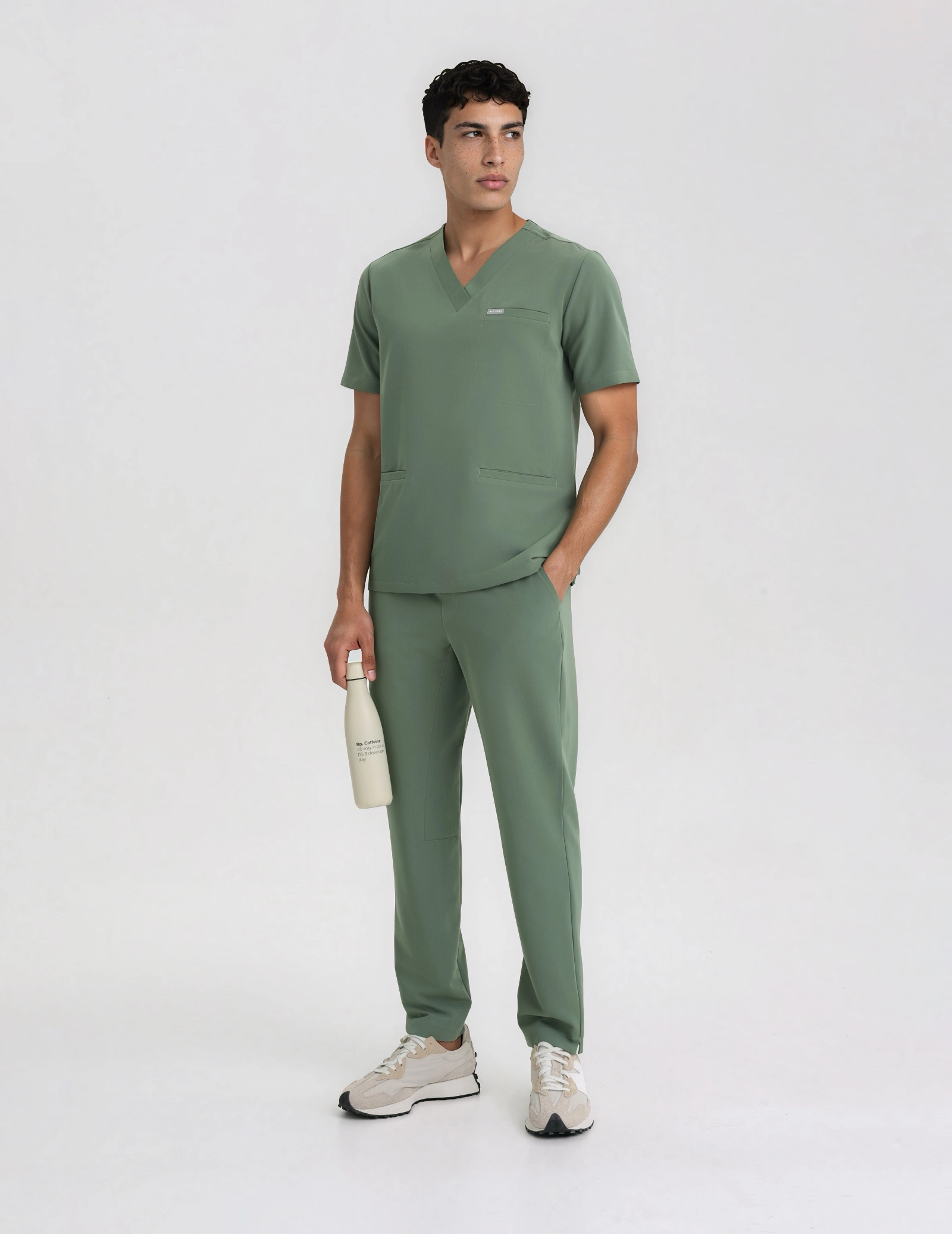 Birbal Scrub Top – KHAKI