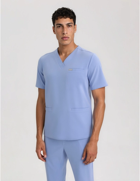 Scrub Top Birbal - CEIL BLUE