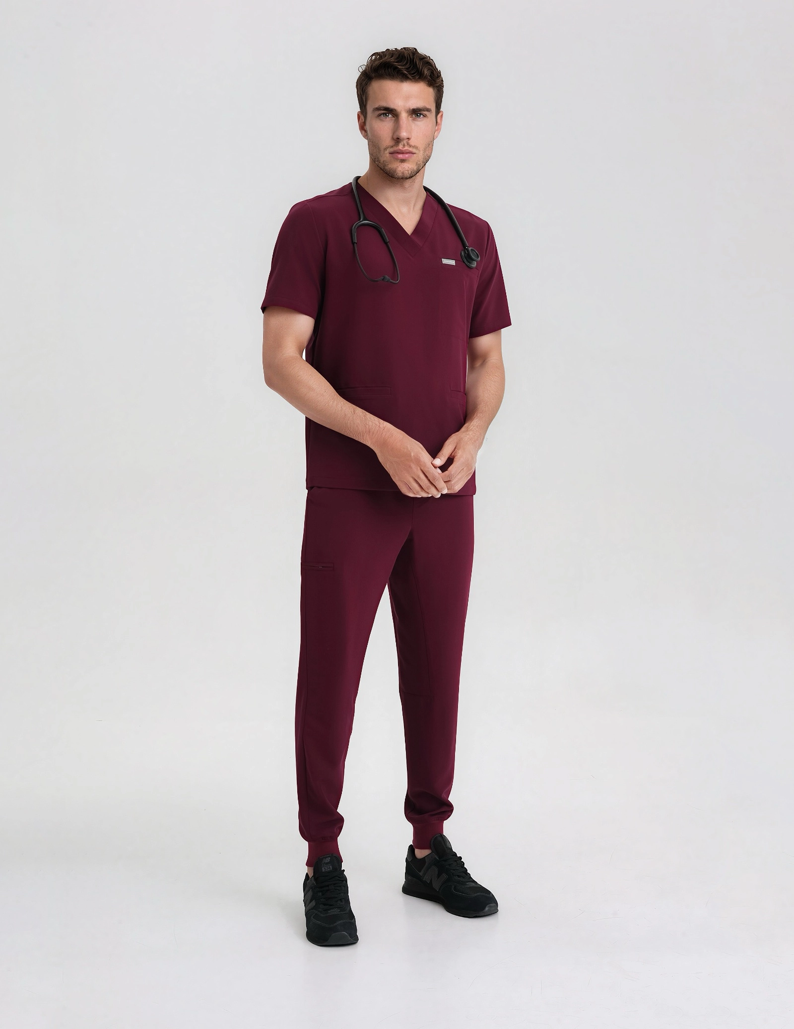 Men's Joggers Pants - BURGUNDY