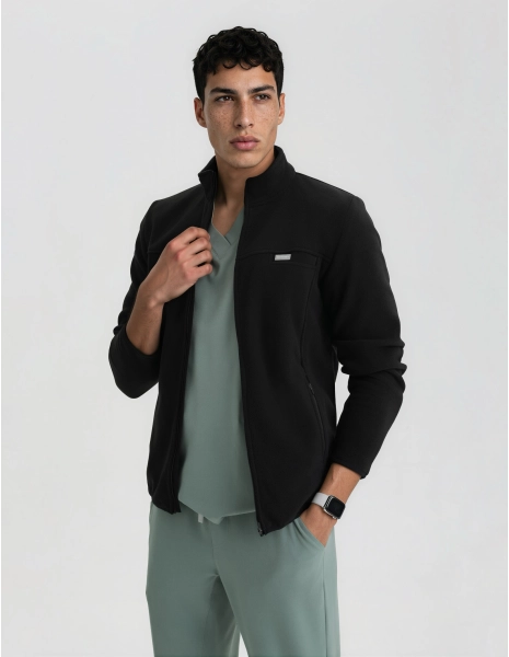 Men's Fleece Jacket COZY HEAT - BLACK