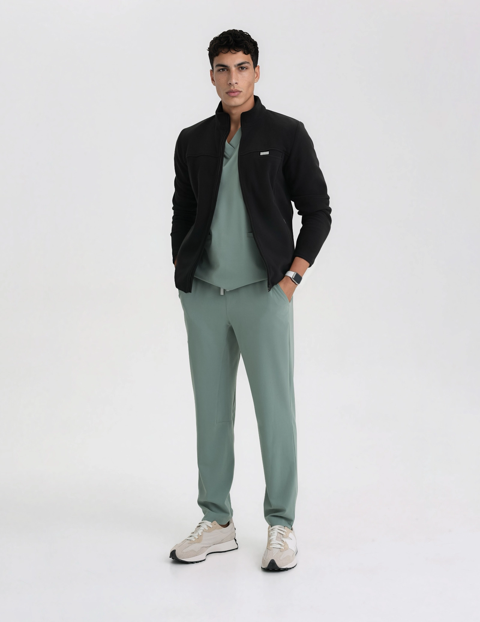 Men's Fleece Jacket COZY HEAT - BLACK