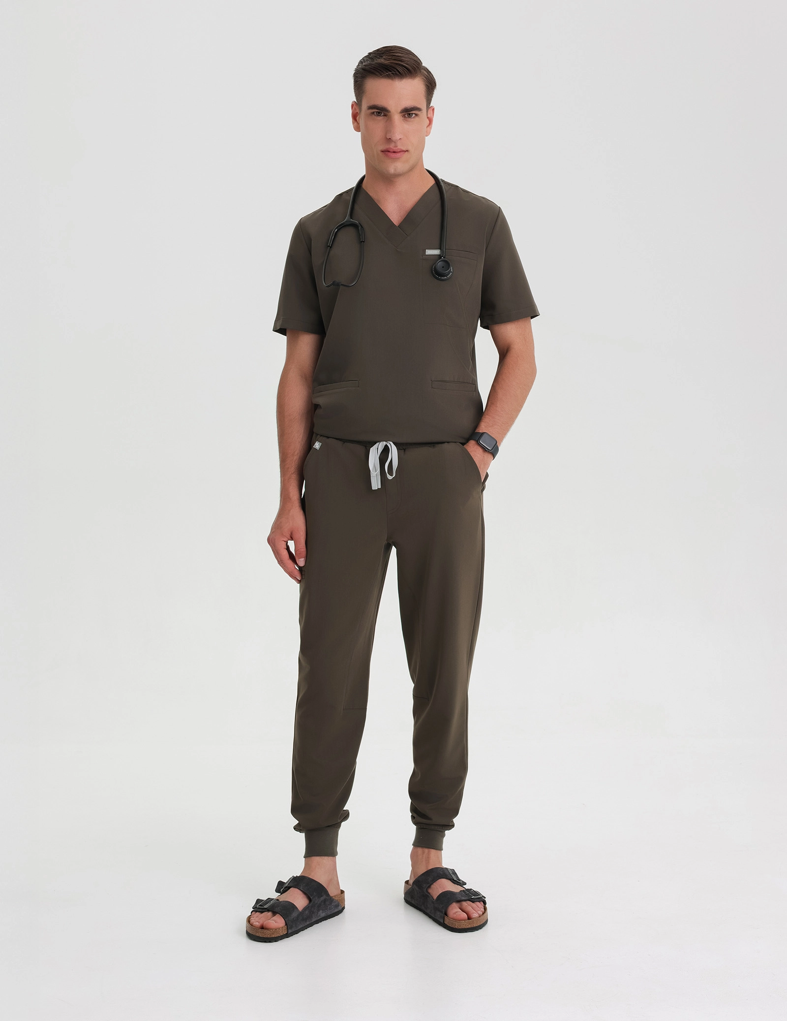 Birbal Medical Sweatshirt - OLIVE NIGHT