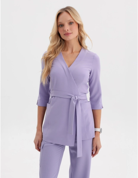 Rosalie tied scrub top -...