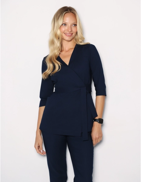 Rosalie tied medical sweatshirt - NAVY
