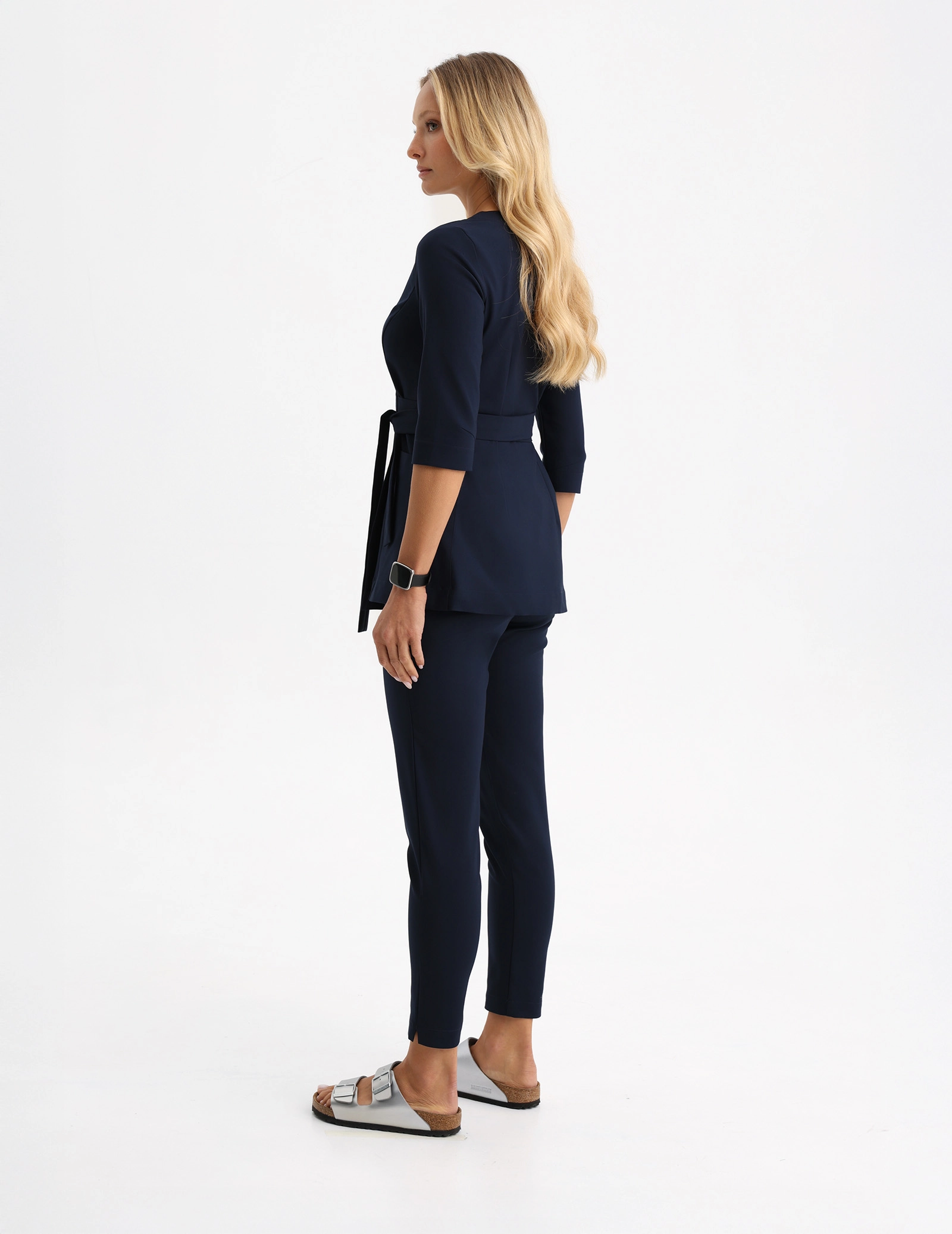 Rosalie tied medical sweatshirt - NAVY
