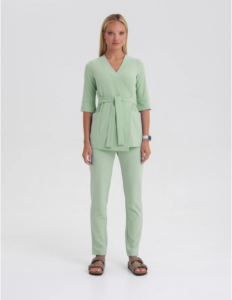 Rosalie tied scrub top -...