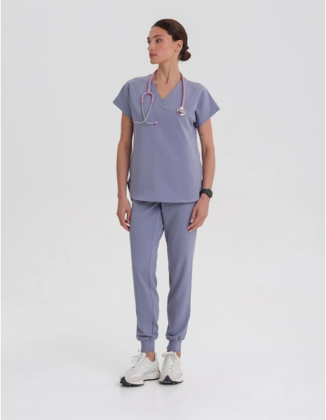 Kendall Scrub Top - MILKY...