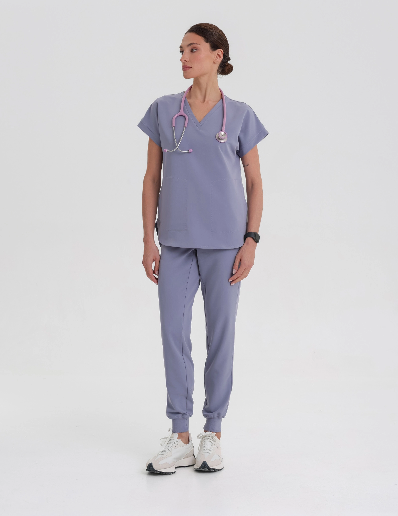 Kendall Scrub Top - MILKY LAVENDER