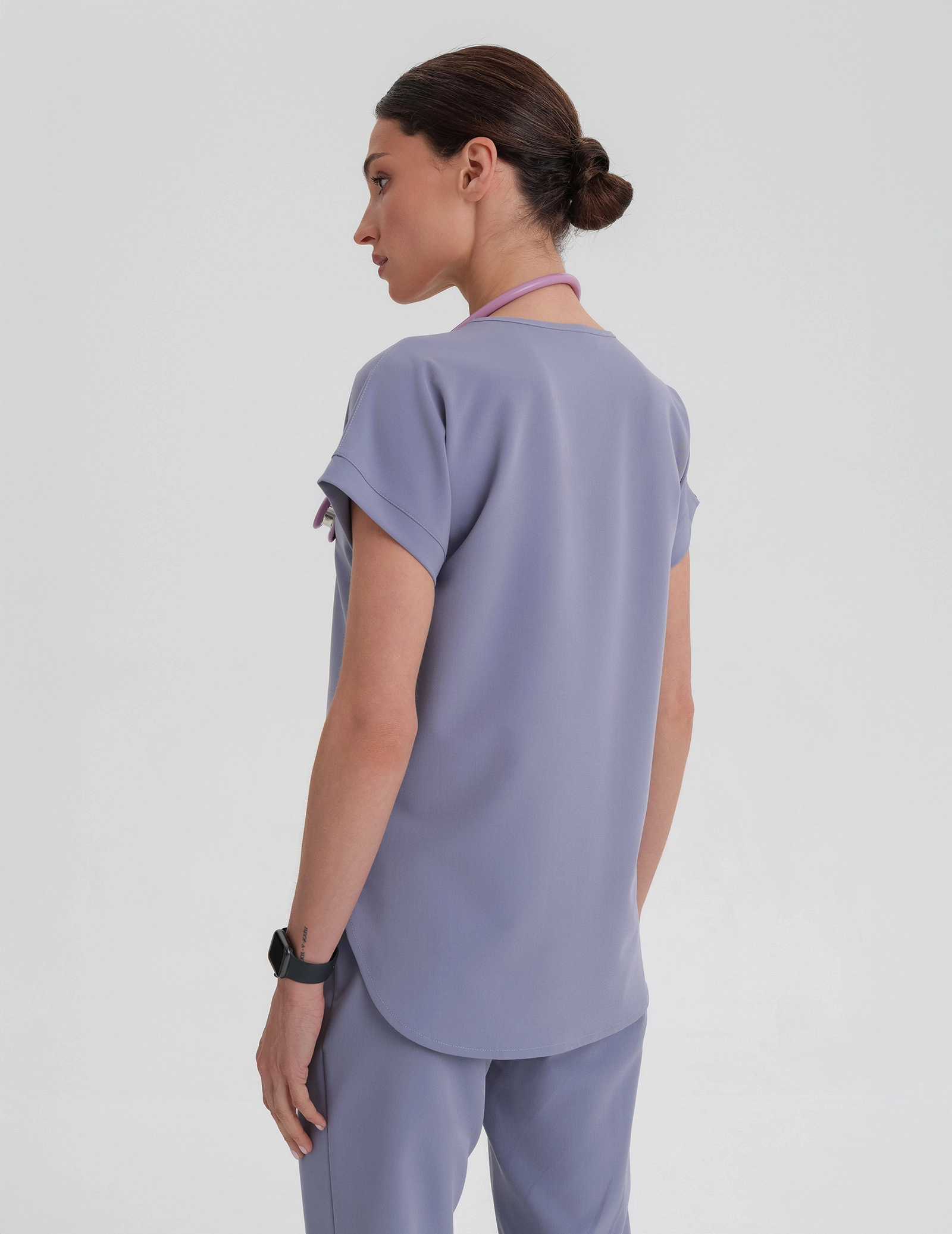 Kendall Scrub Top - MILKY LAVENDER