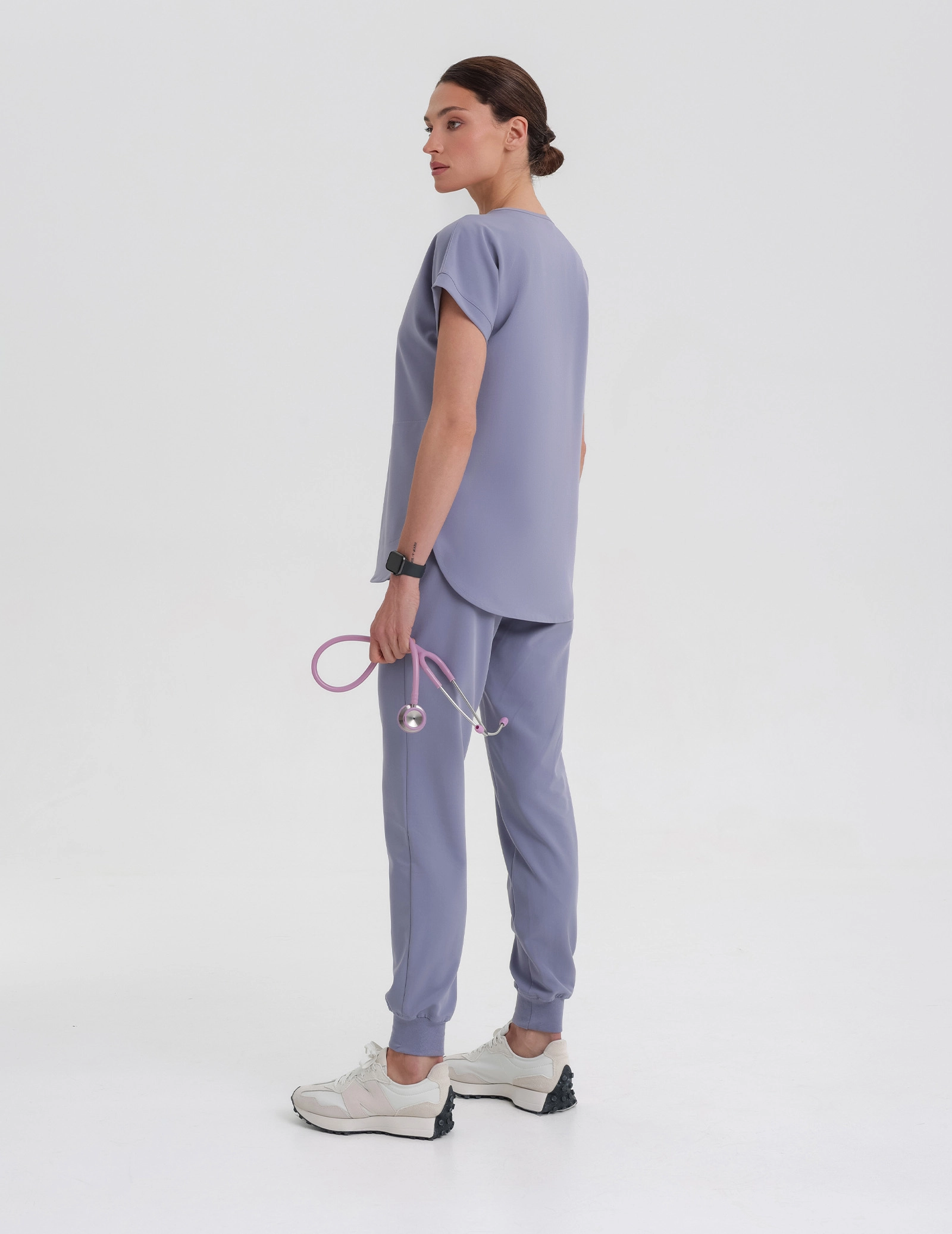 Kendall Scrub Top - MILKY LAVENDER