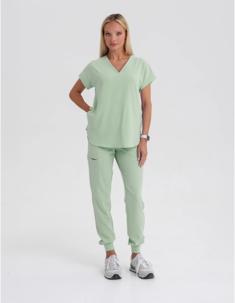 Kendall Scrub Top - MATCHA...