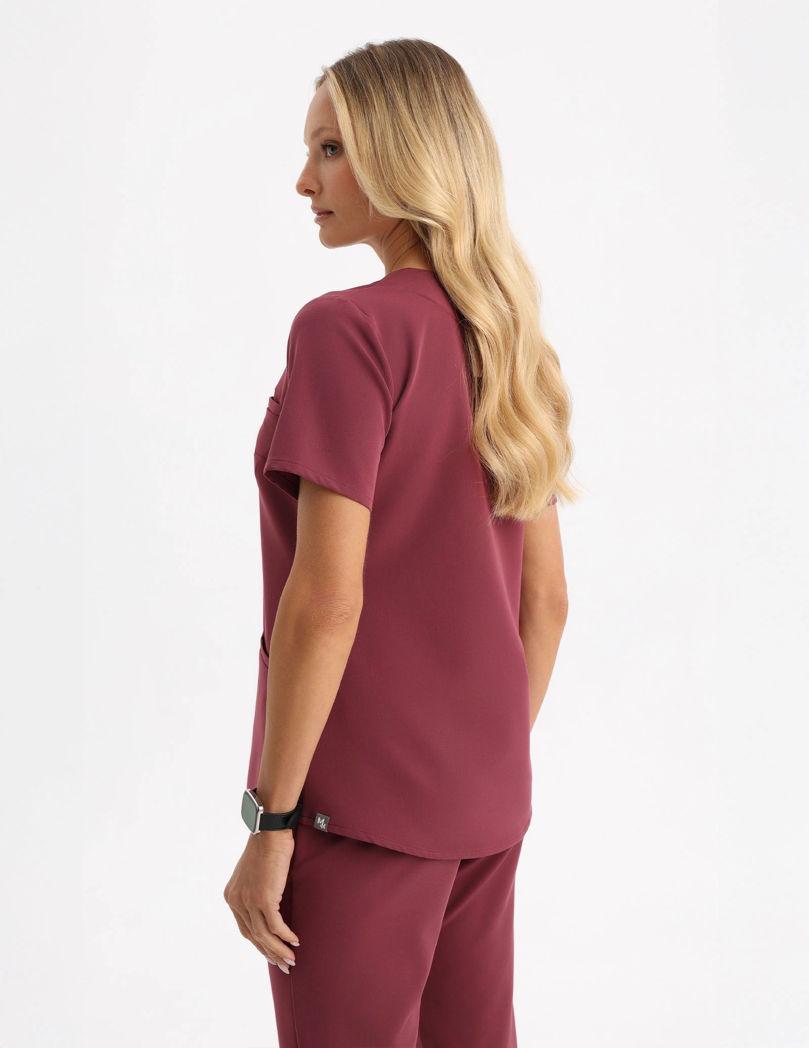 Grace Scrub Top - MULLED WINE