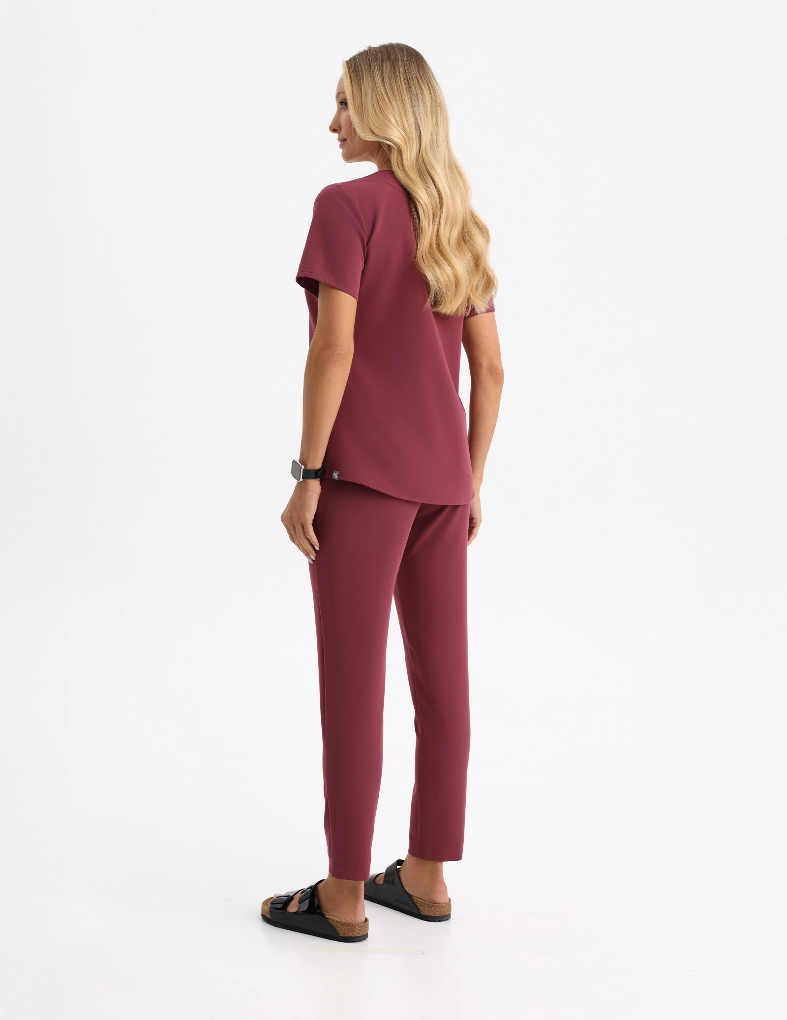 Grace Scrub Top - MULLED WINE