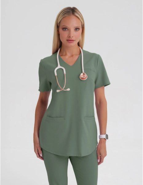 Women's Scrub Top Grace - KHAKI