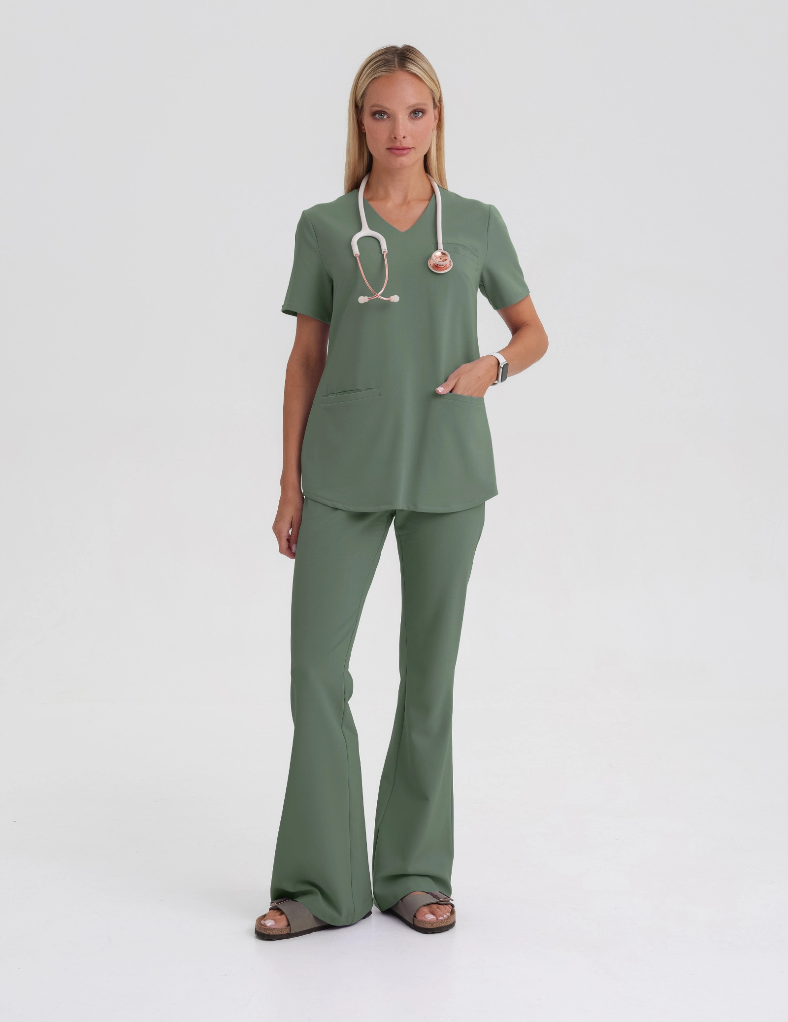 Women's Scrub Top Grace - KHAKI