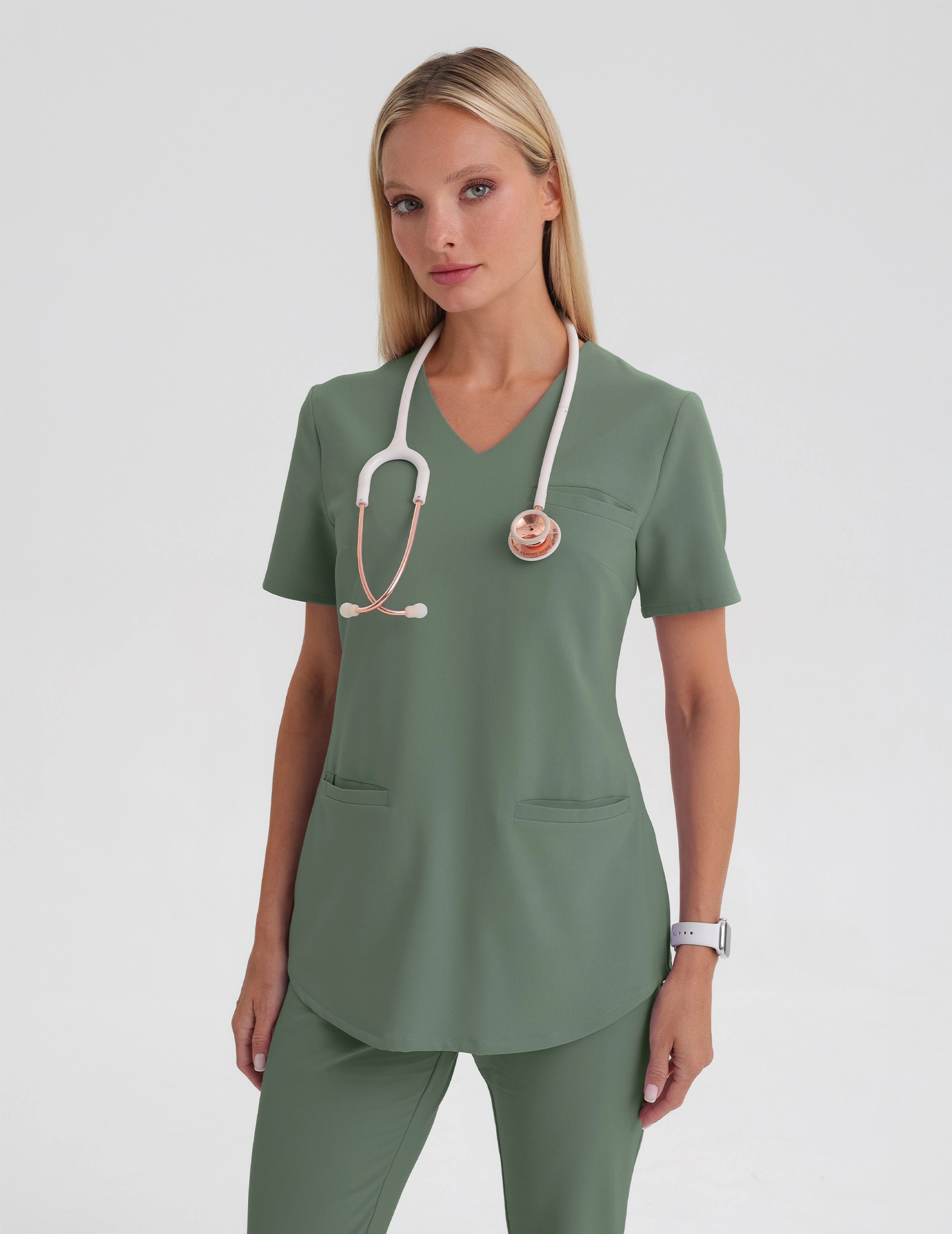 Women's Scrub Top Grace - KHAKI