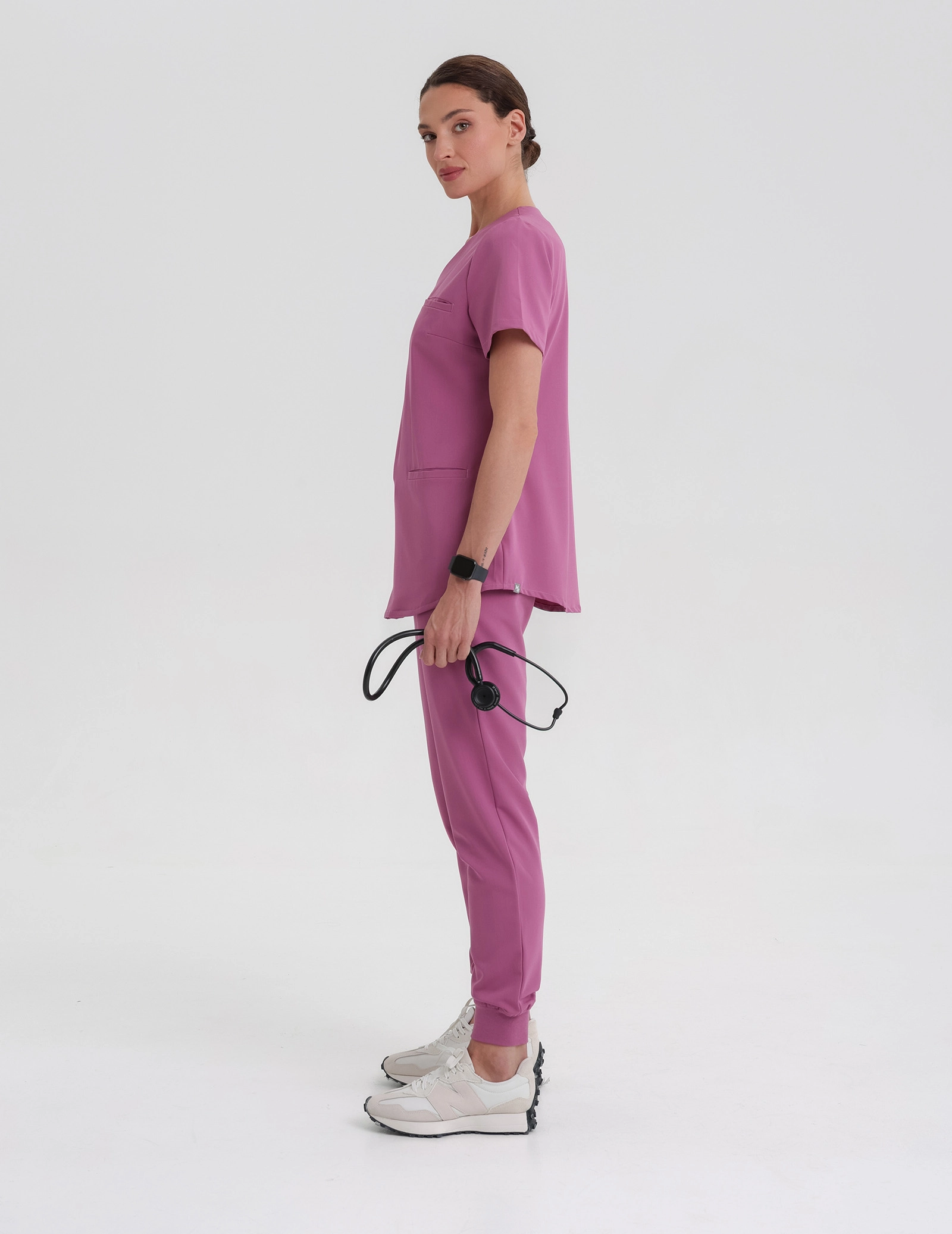 Grace Scrub Top - BERRY SHAKE