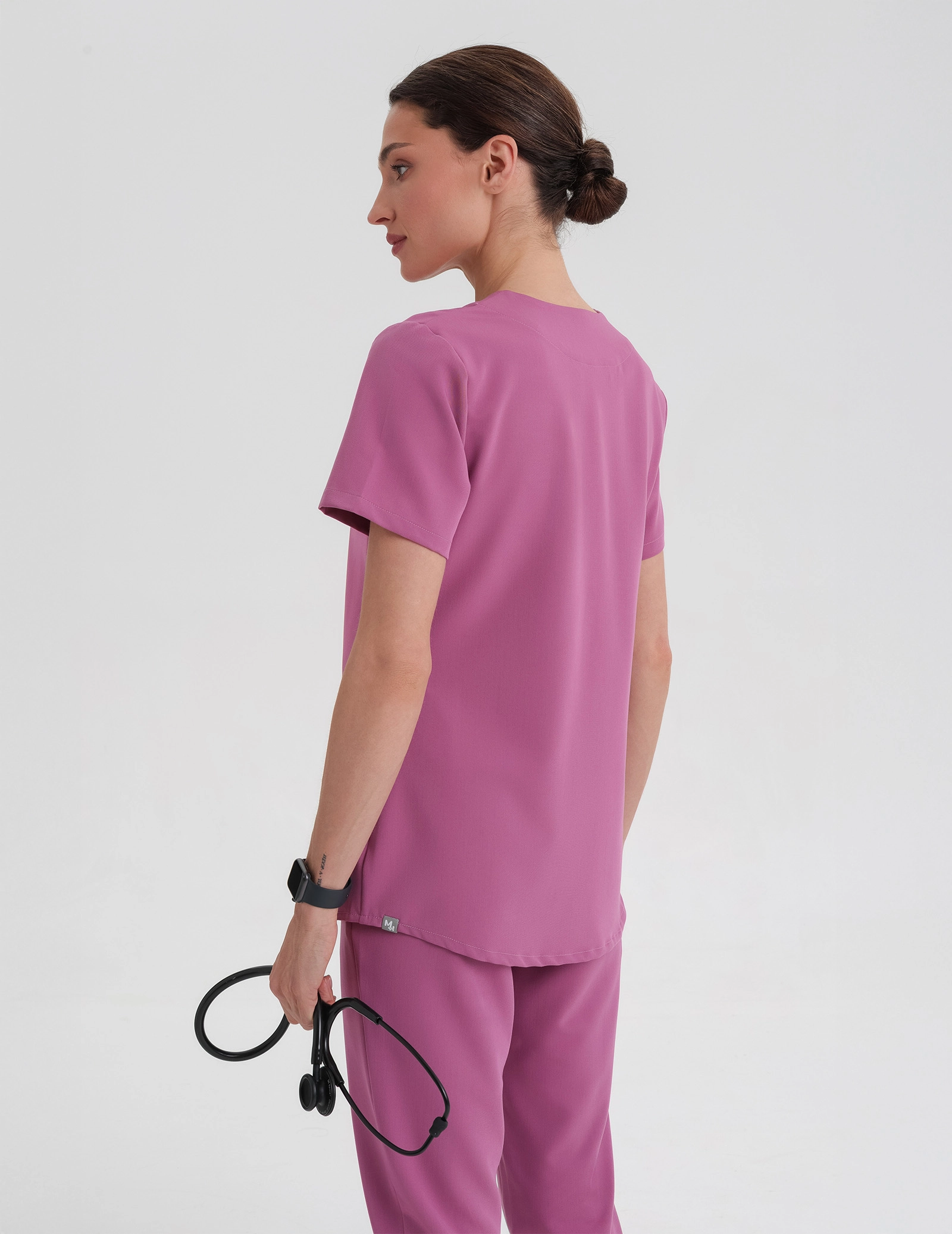 Grace Scrub Top - BERRY SHAKE
