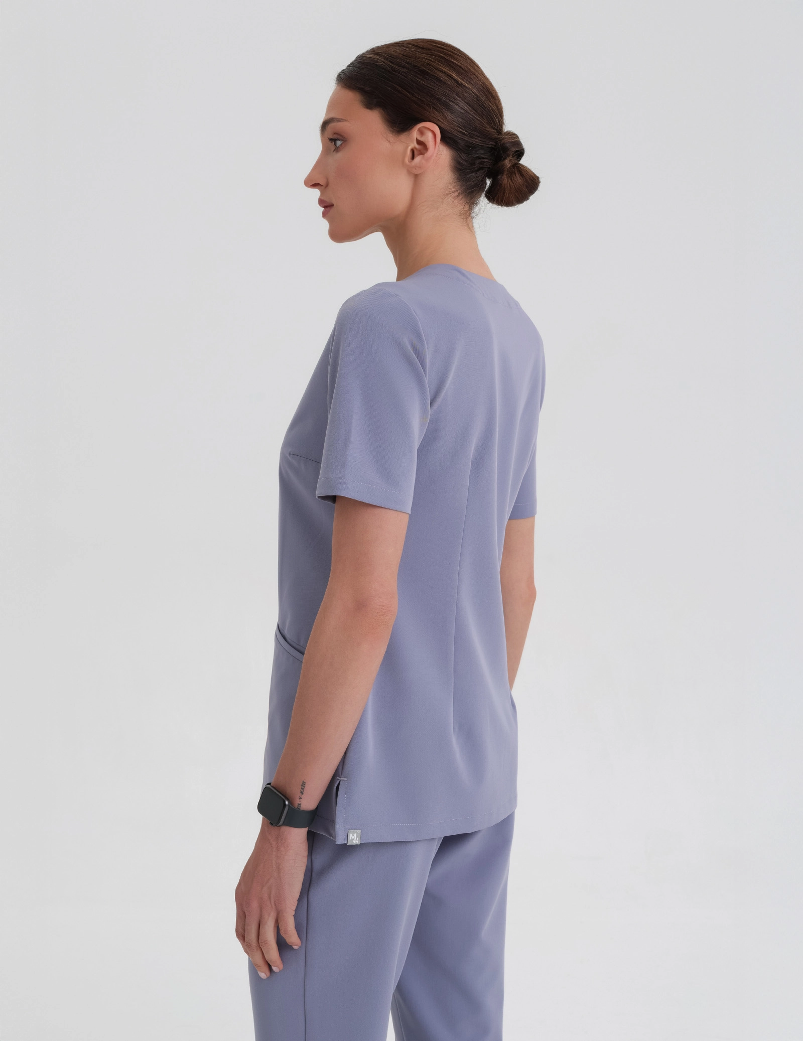 Medical Scrub Top Casy- MILKY LAVENDER