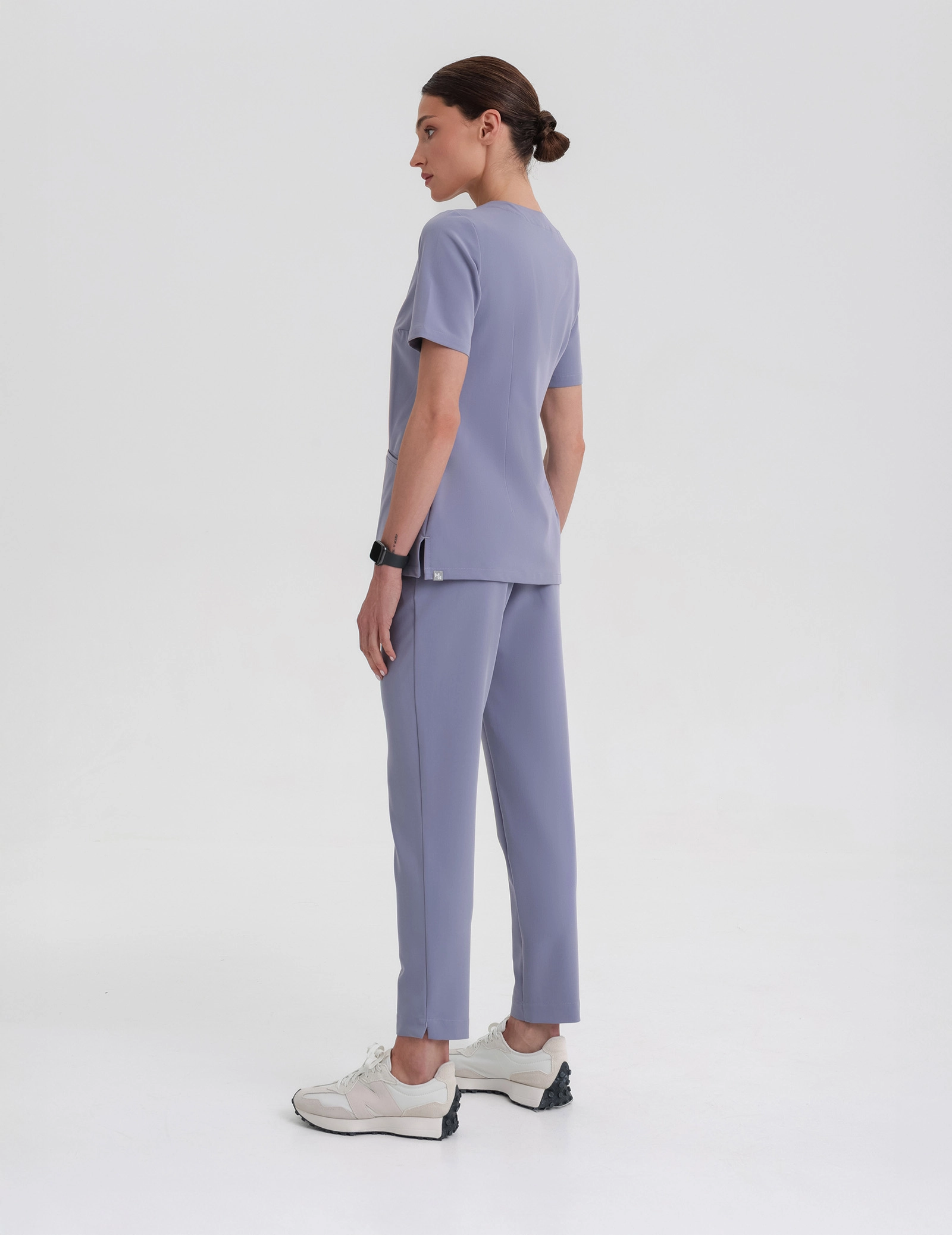 Medical Scrub Top Casy- MILKY LAVENDER