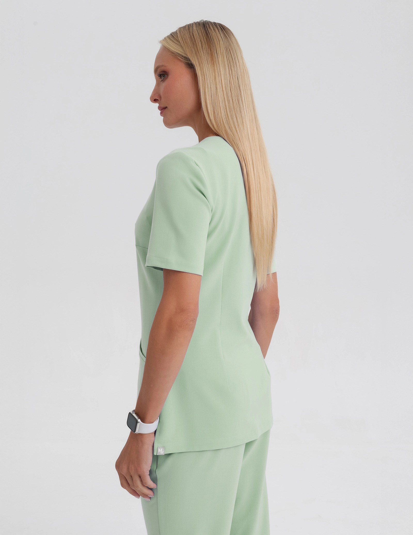 Medical Scrub Top Casy - MATCHA LATTE