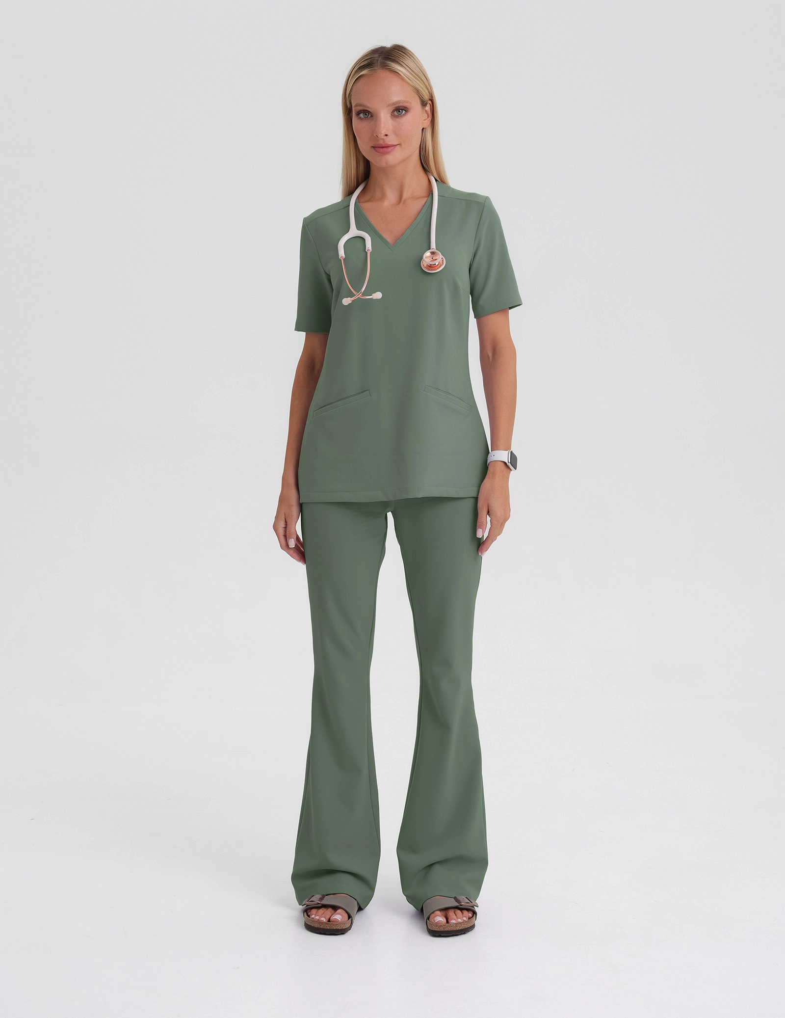 Medical Scrub Top Casy - KHAKI
