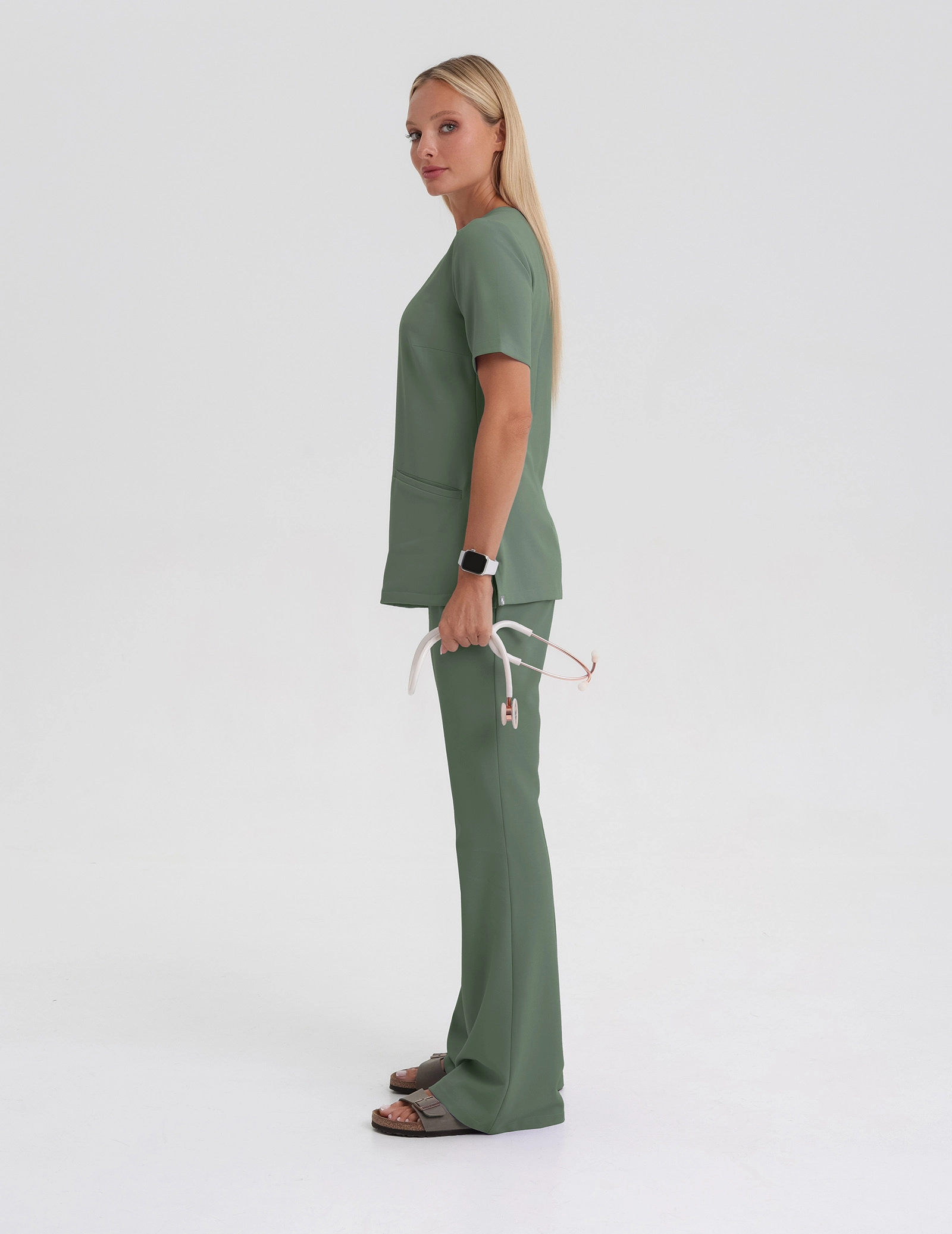 Medical Scrub Top Casy - KHAKI
