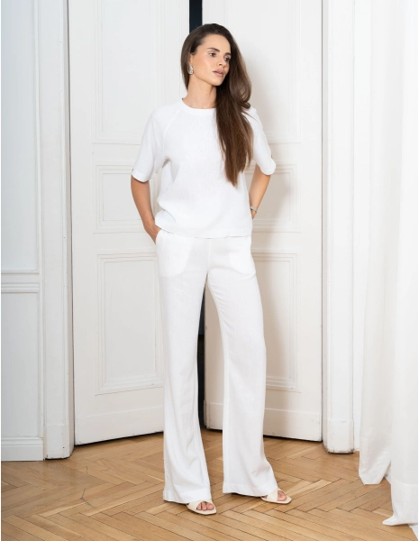 Women's Scrub Pants Nore - SOFT WHITE
