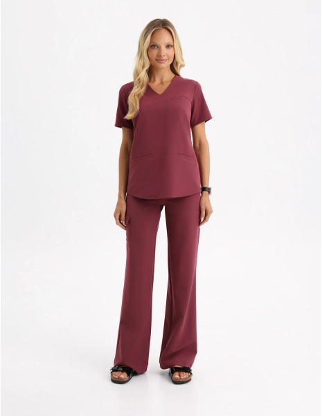 Women's Basic Scrub Pants - ROOIBOS TEA