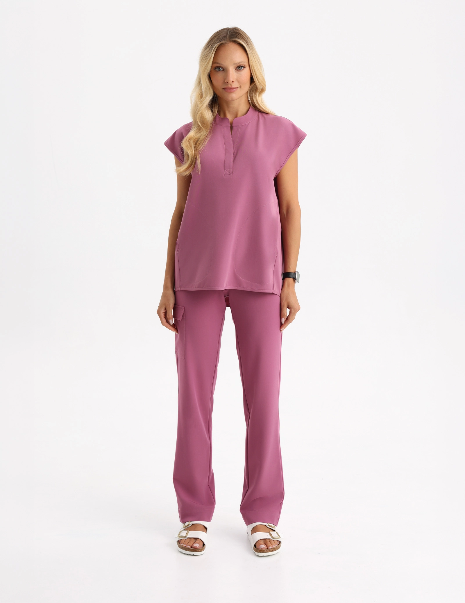 Women's Basic Scrub Pants - ROOIBOS TEA