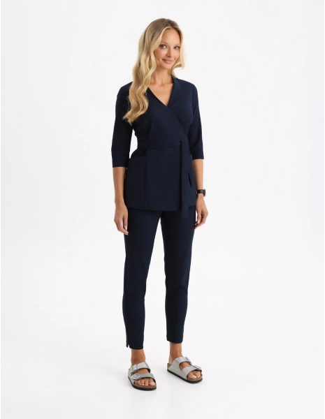 Women's Medical Scrub Pants Slim Fit - NAVY