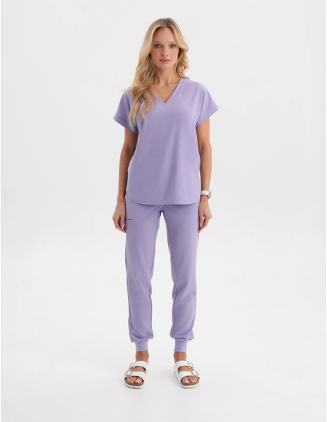 Women's Jogger Scrub Pants - PURPLE HEATHER