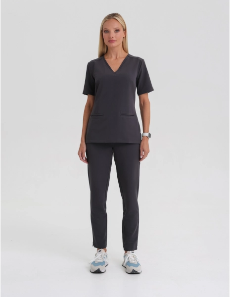 Women's Basic Scrub Pants - SHADOW