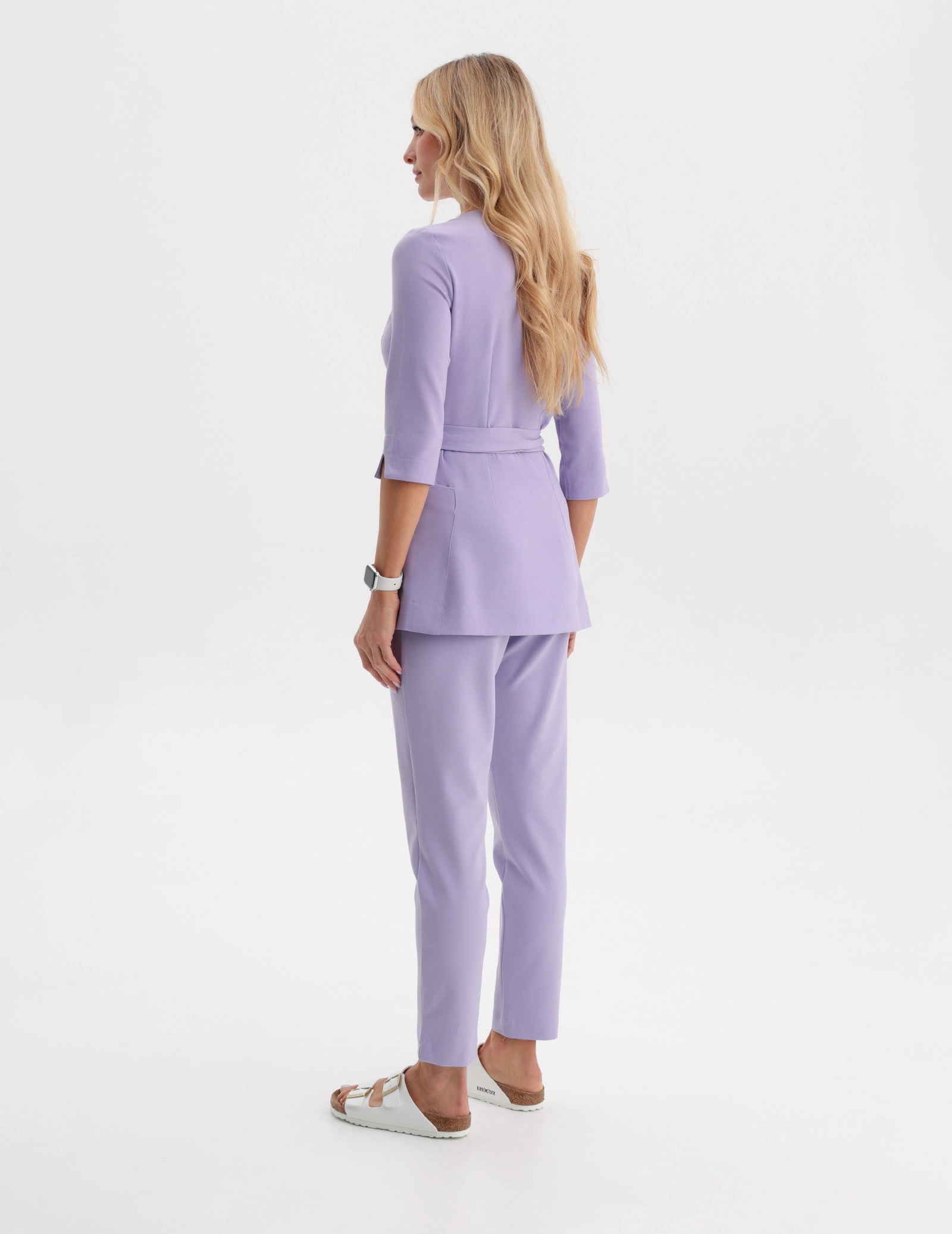 Women's Basic Scrub Pants - PURPLE HEATHER
