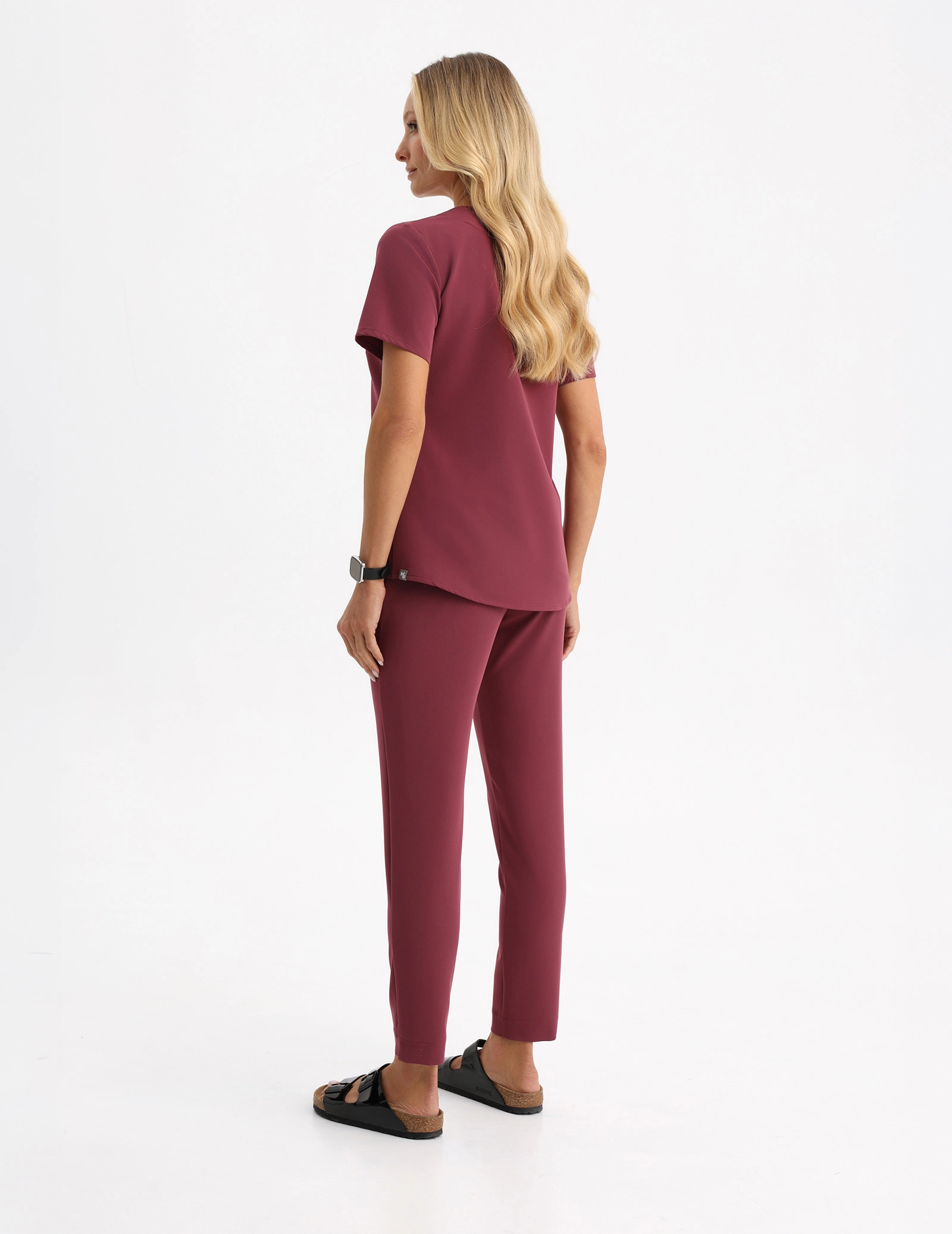 Basic Women`s Pants - MULLED WINE