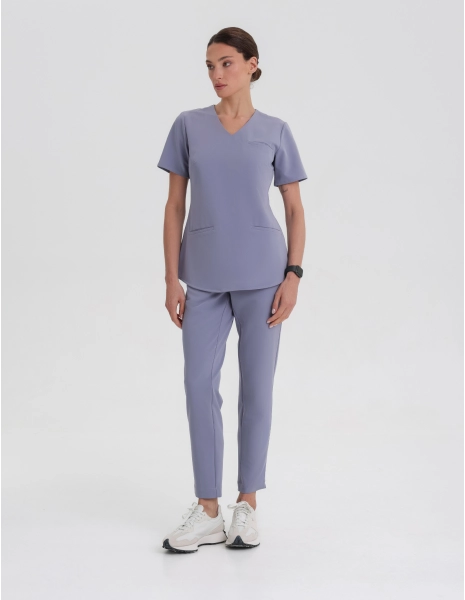 Women's Basic Scrub Pants - SHARK GRAY