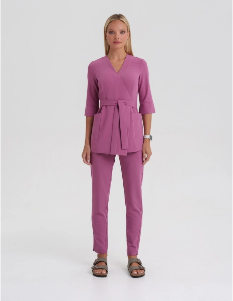 Basic Women`s Pants - BERRY SHAKE