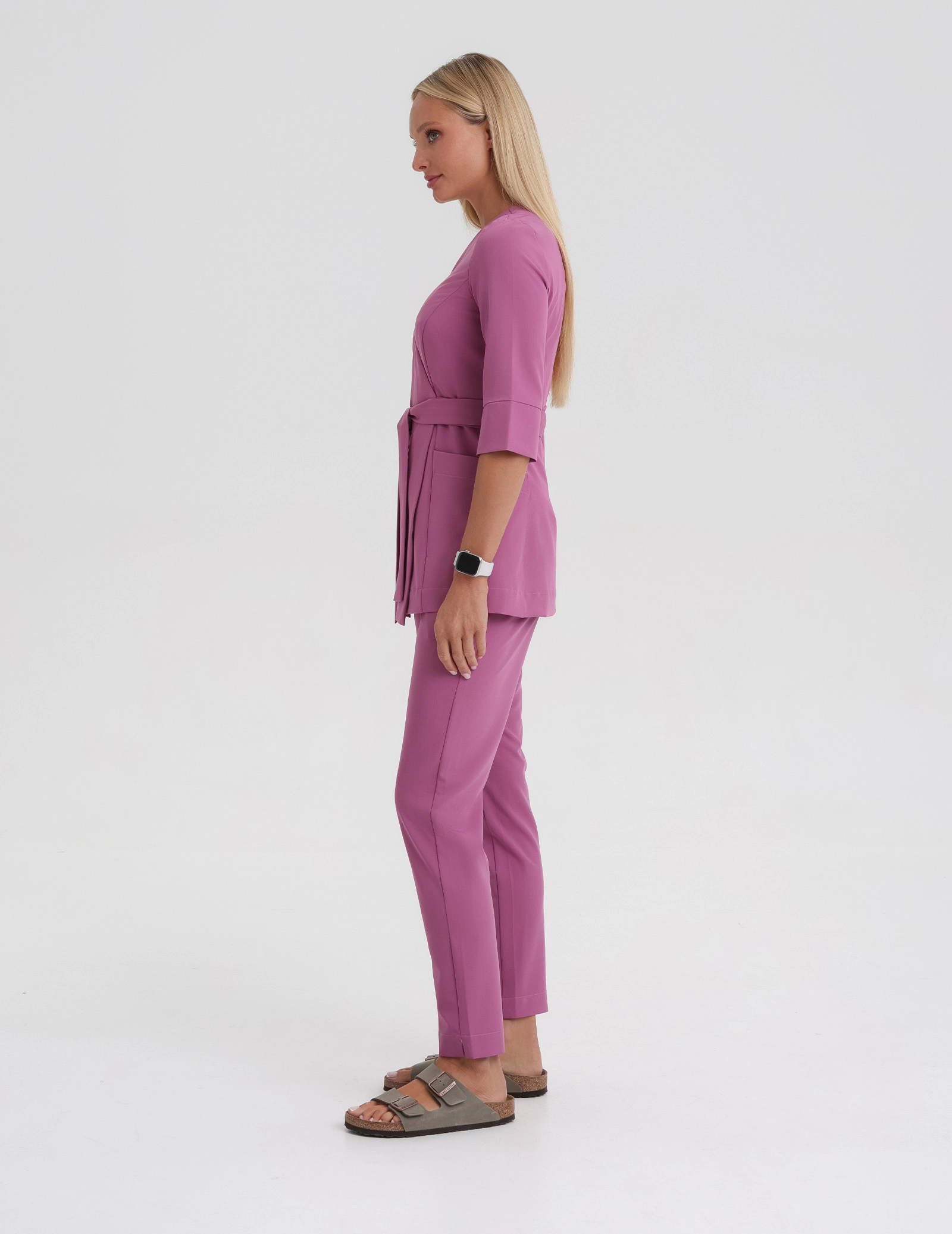 Basic Women`s Pants - BERRY SHAKE