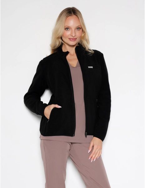 Women's Fleece Jacket COZY HEAT - BLACK