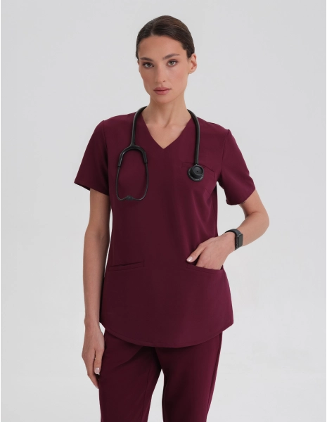 Grace Medical Hoodie - BURGUNDY