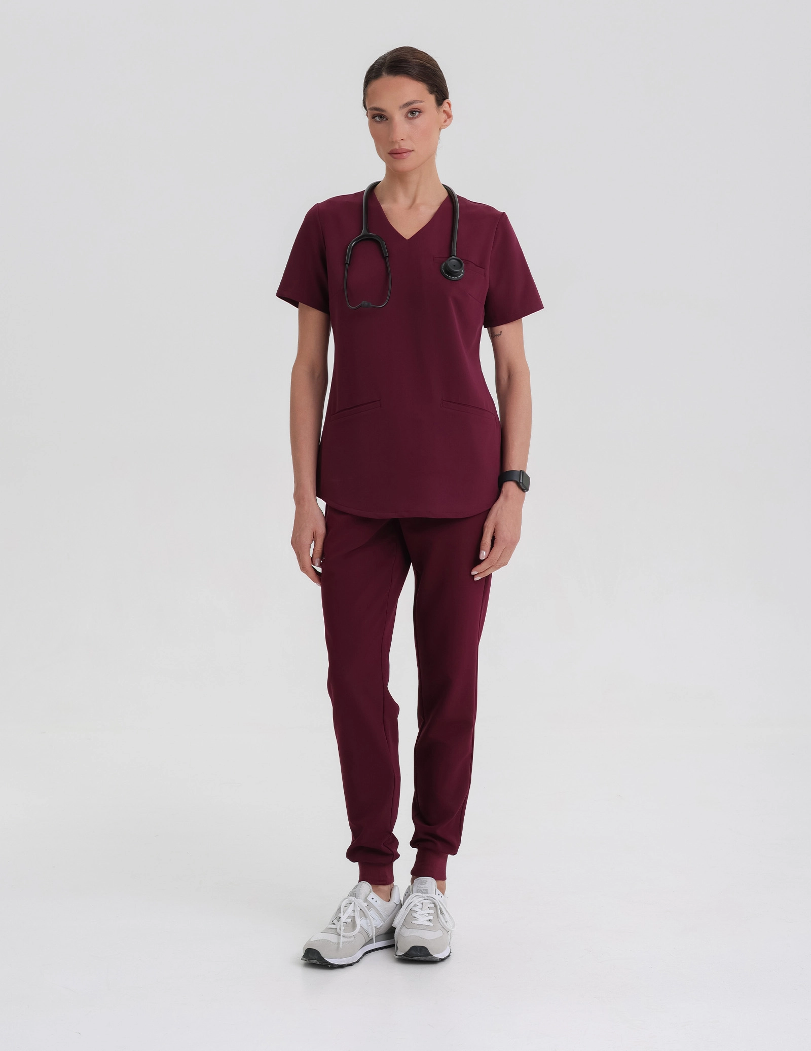 Grace Medical Hoodie - BURGUNDY