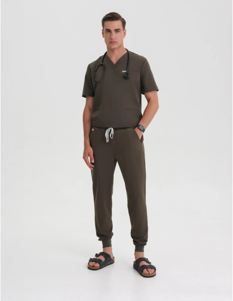Men's Joggers Pants - OLIVE NIGHT