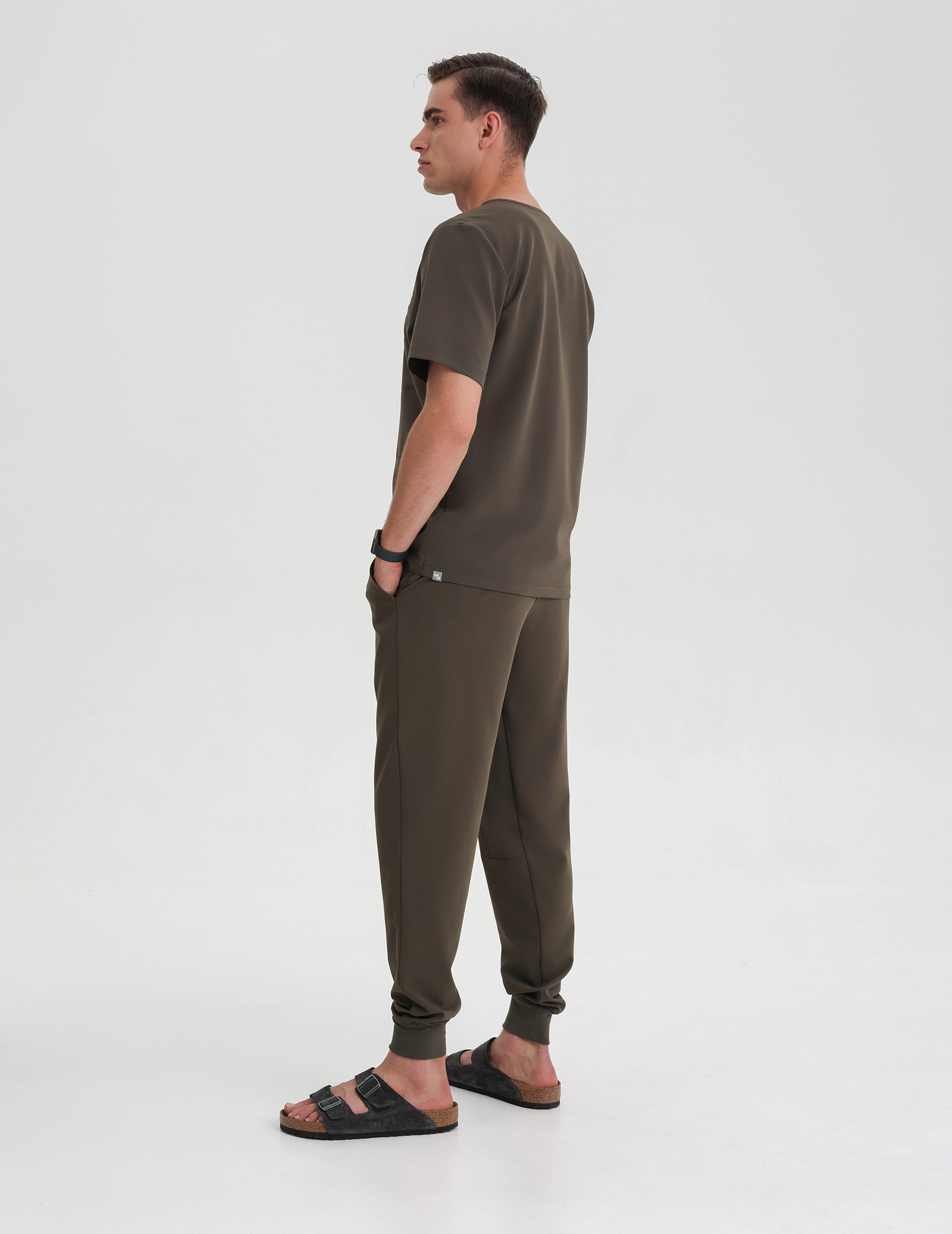 Men's Joggers Pants - OLIVE NIGHT