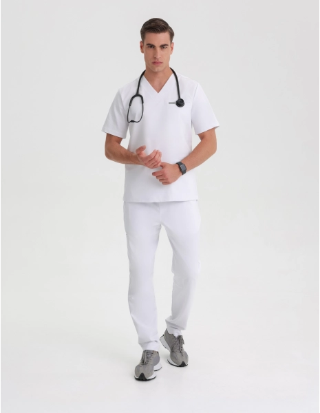 Men's Basic Pants - White