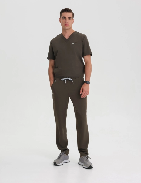 Men's Basic Pants - OLIVE NIGHT