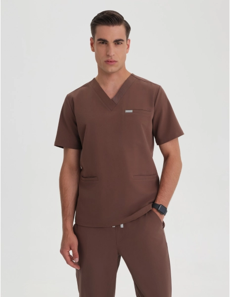 Birbal Medical Top - MILKY BROWN