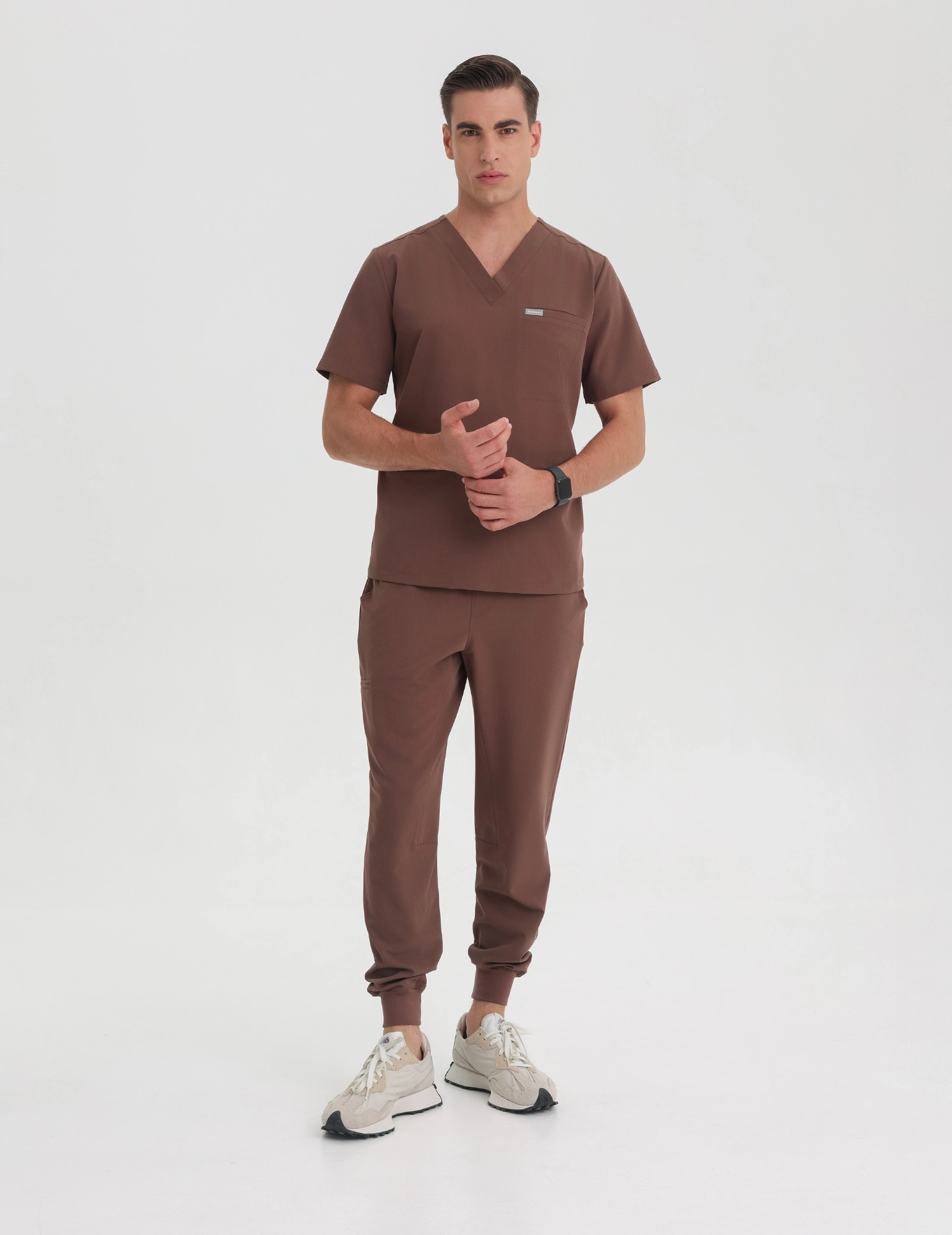 Birbal Medical Top - MILKY BROWN