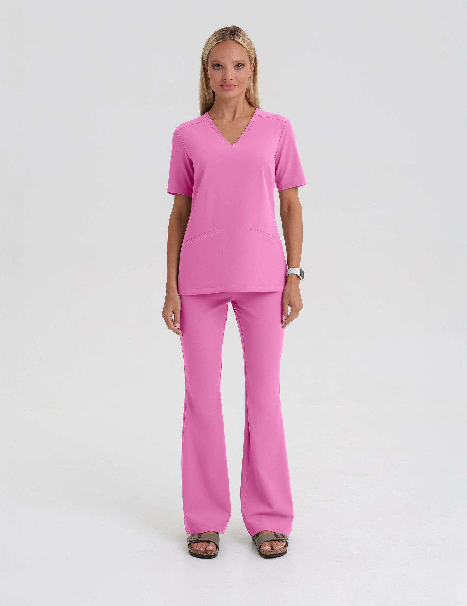 Medical Scrub Top Casy - HOT PINK