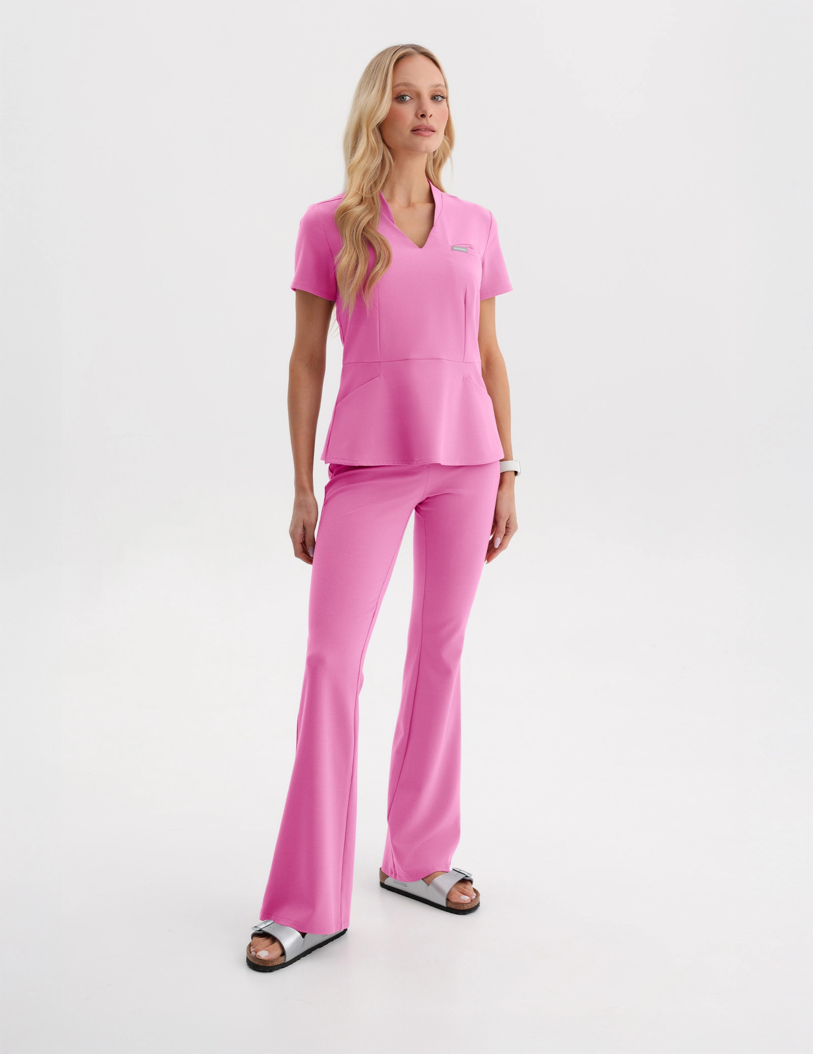 Medical Scrub Top Kori - HOT PINK