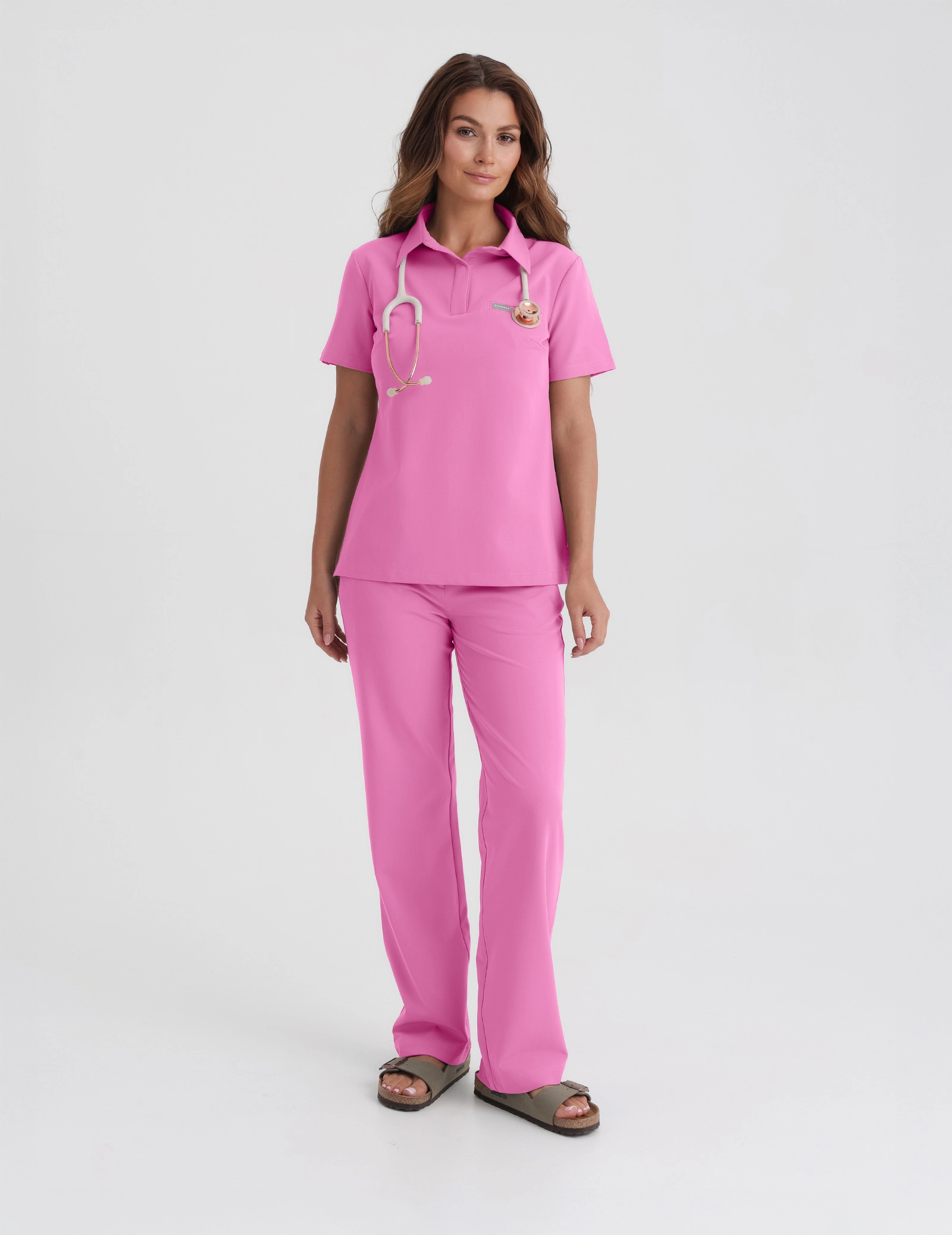 Women's Medical Scrub Pants Tiffany - HOT PINK